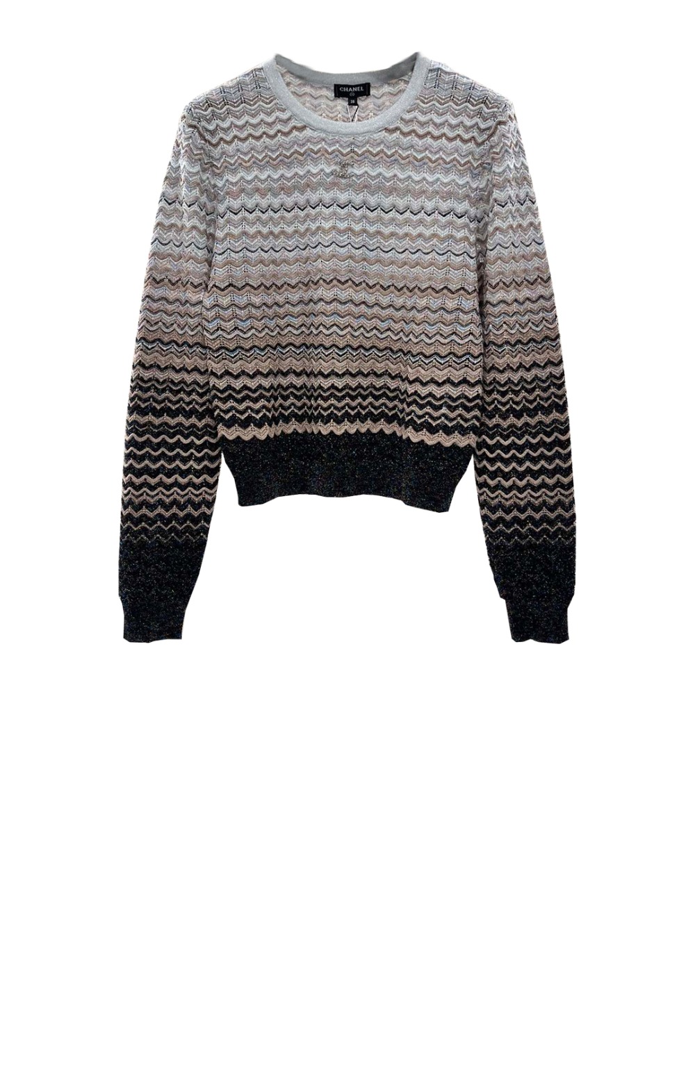 샤넬 로고 니트 상의