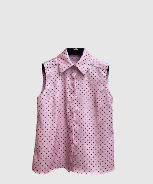 샤넬 로고 프린트 반팔