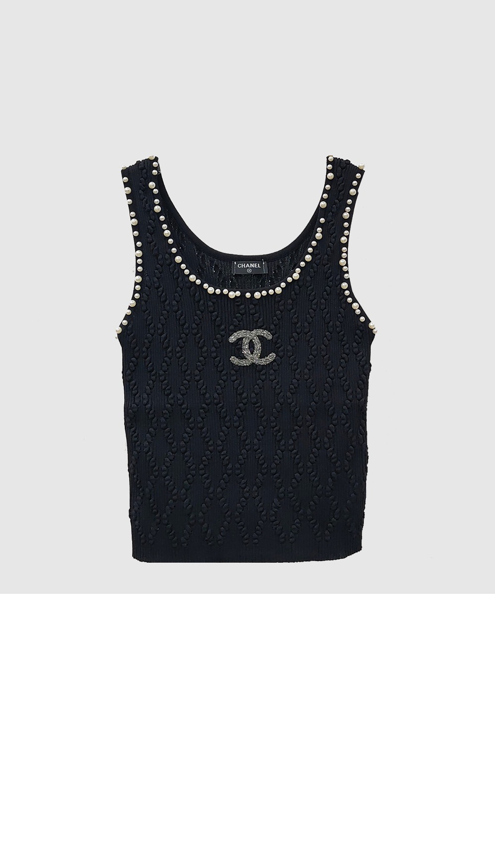 샤넬 로고 프린트 반팔