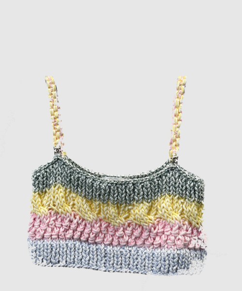 샤넬 로고 나시 톱