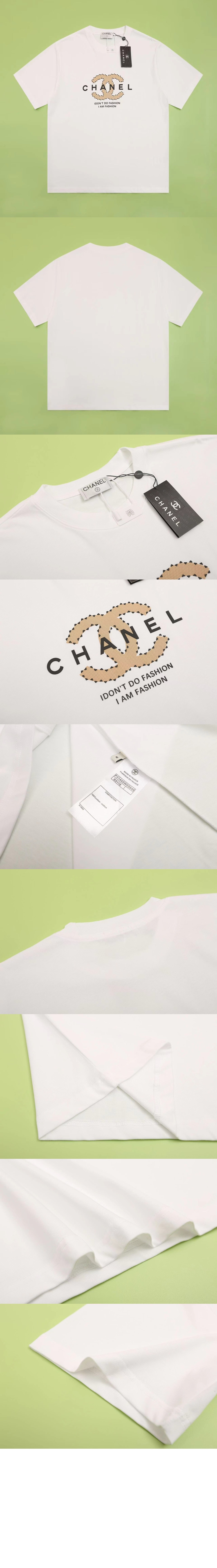 샤넬 로고 프린트 반팔