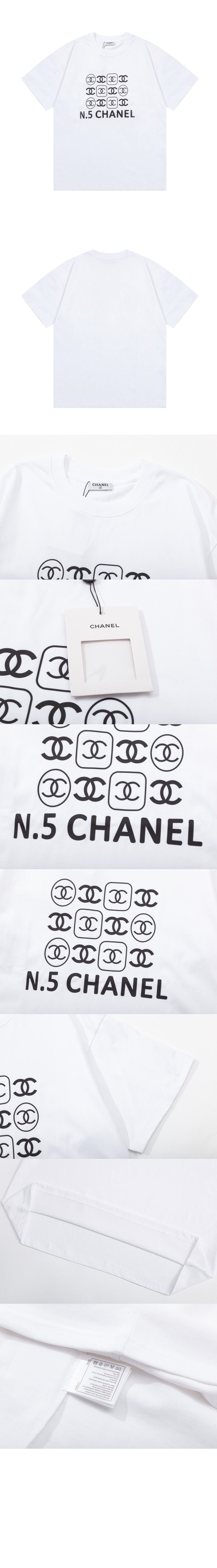 샤넬 로고 프린트 반팔
