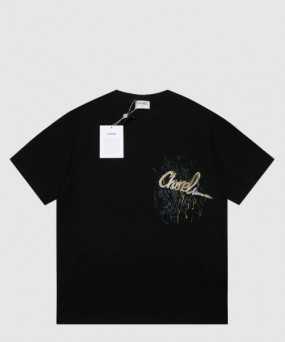 샤넬 로고 프린트 반팔