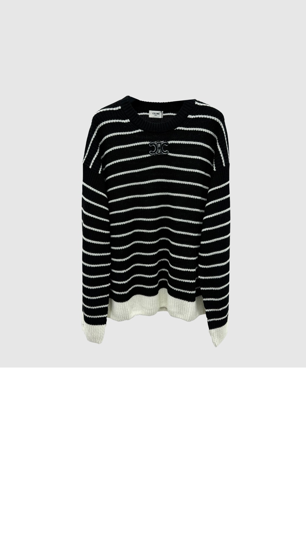 셀린느 프린트 니트 톱