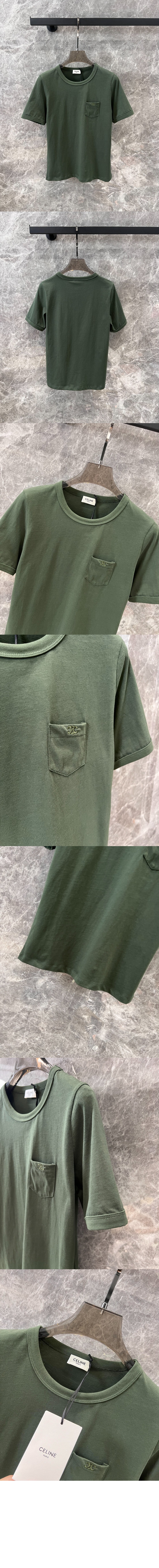 셀린느 로고 프린트 반팔