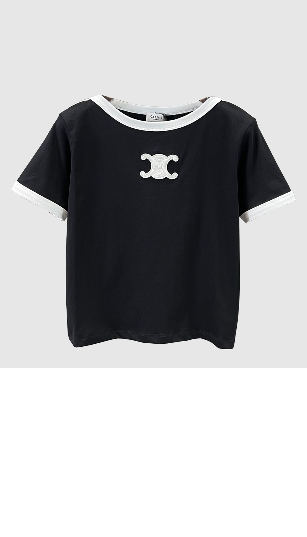 셀린느 로고 프린트 반팔