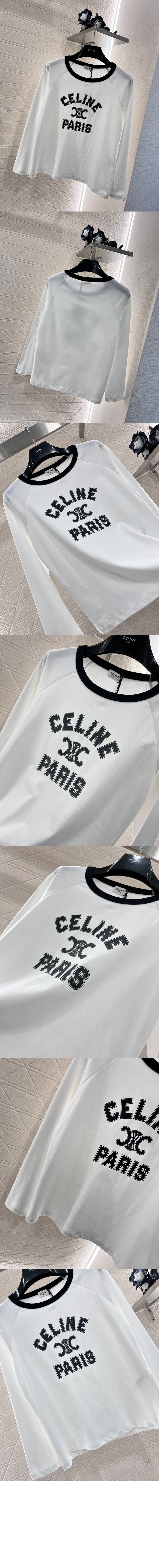 셀린느 코튼 저지 티셔츠