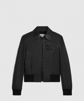 셀린느 트리옹프 블루종 재킷