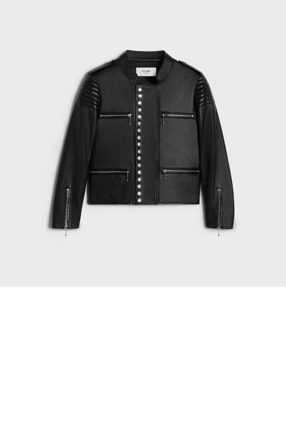 셀린느 레이서 소프트 램스킨 재킷