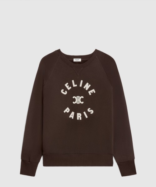 셀린느 트리옹프 스웨트셔츠 코튼 플리스