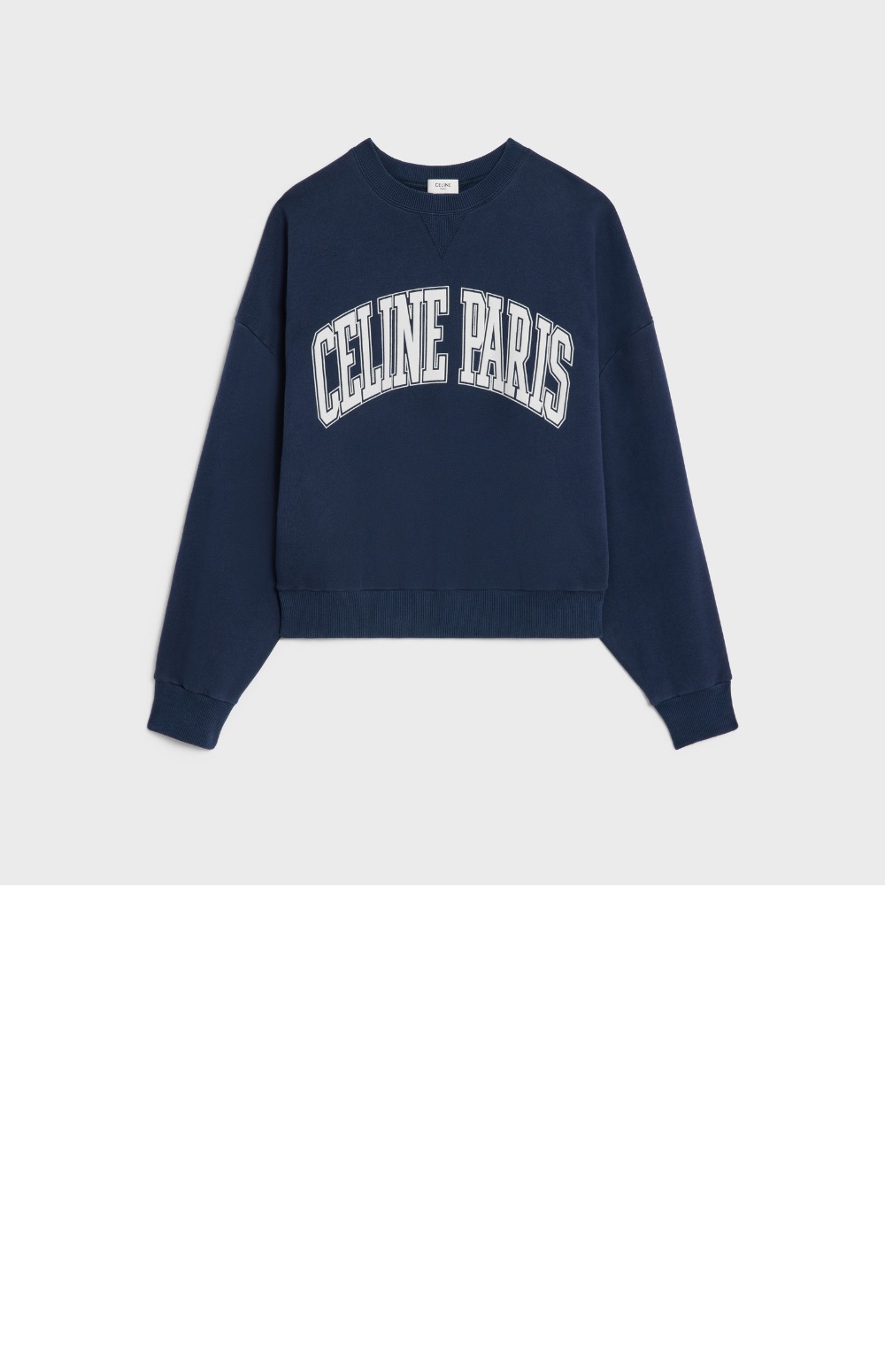 셀린느 오버사이즈 스웨트셔츠 코튼 플리스