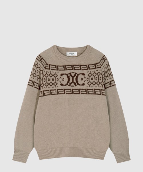 셀린느 로고 면 톱