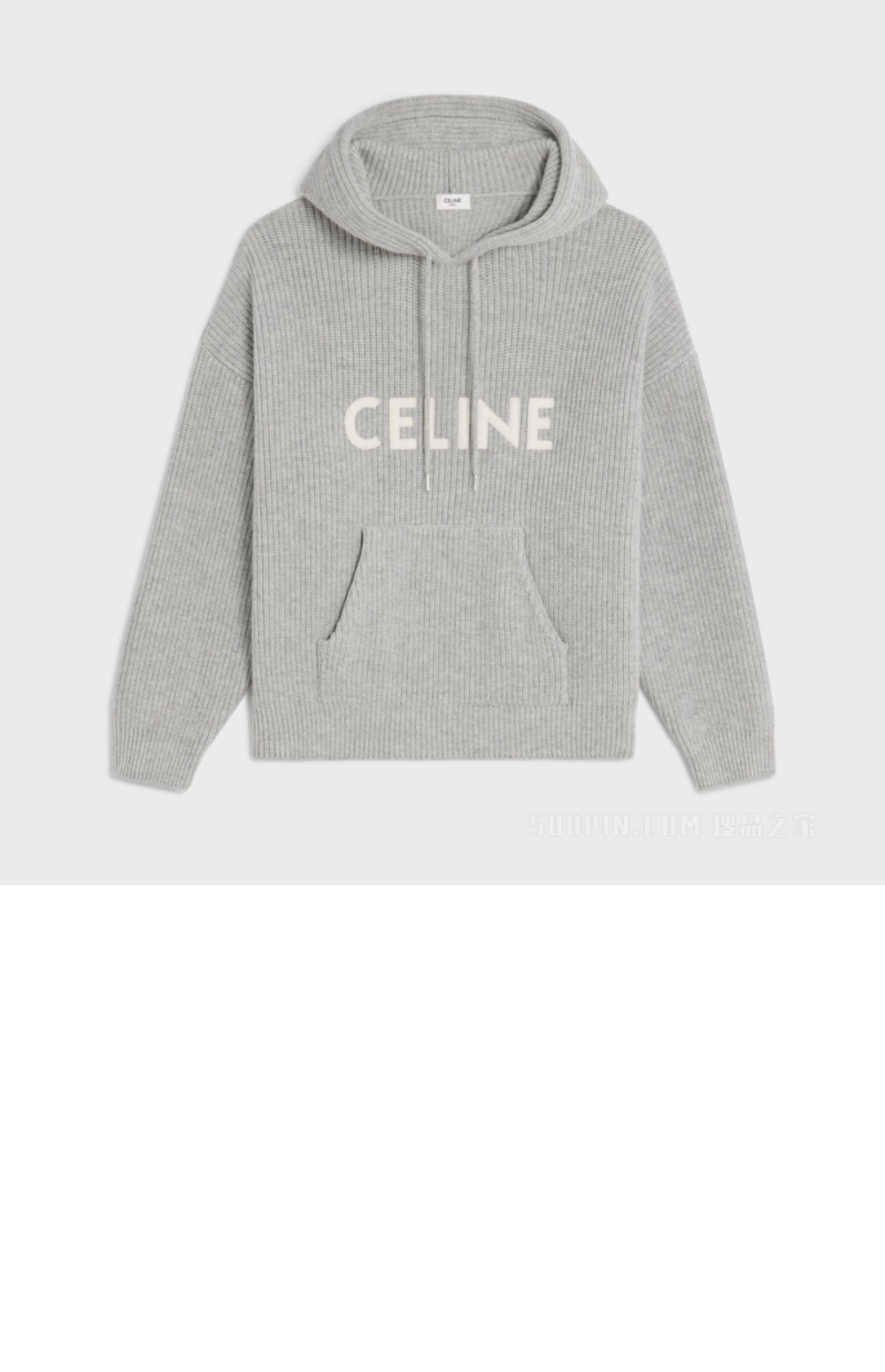셀린느 로고 후드 긴팔
