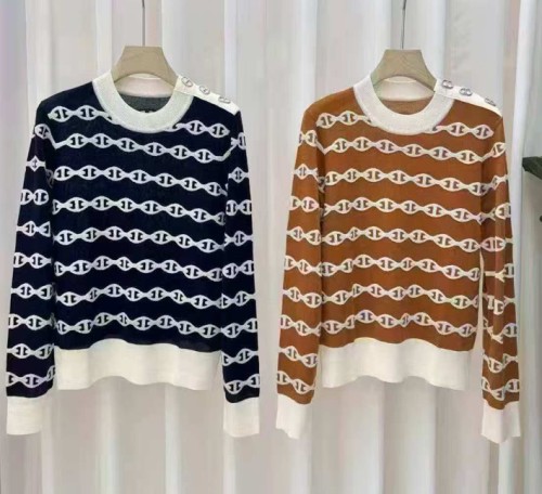 에르메스 샹당 모티프 니트