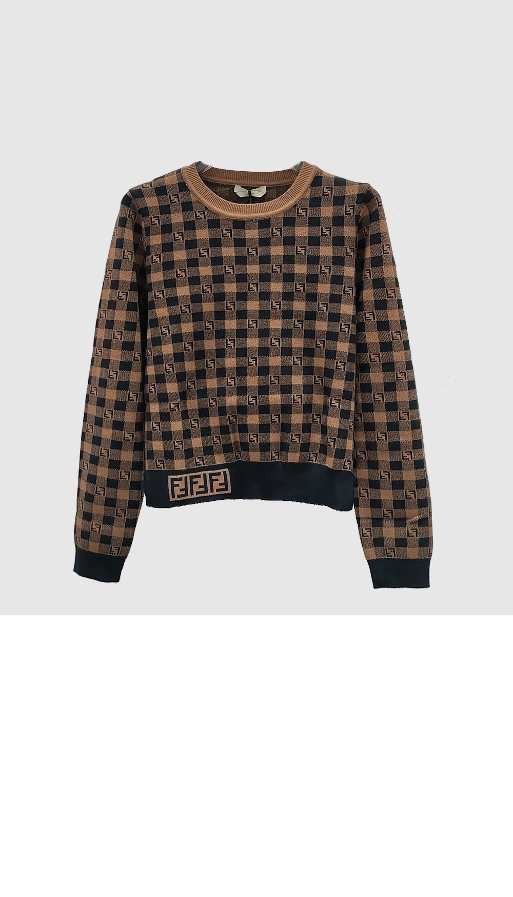 펜디 로고 프린트 긴팔