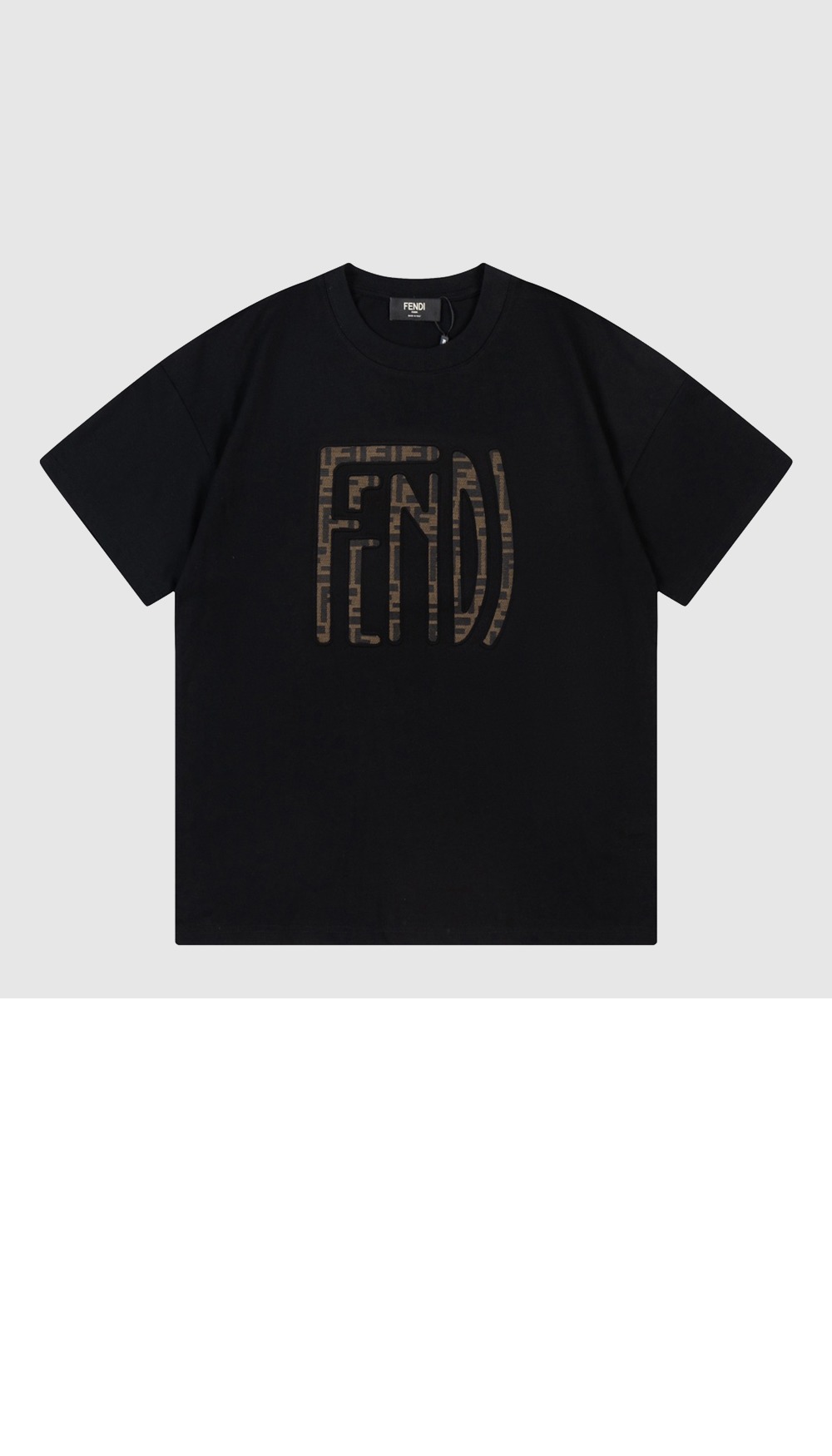 펜디 로고 프린트 반팔