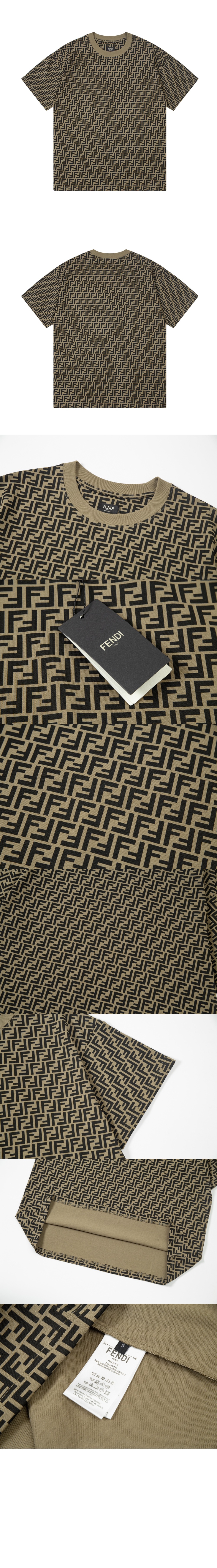 펜디 로고 프린트 반팔