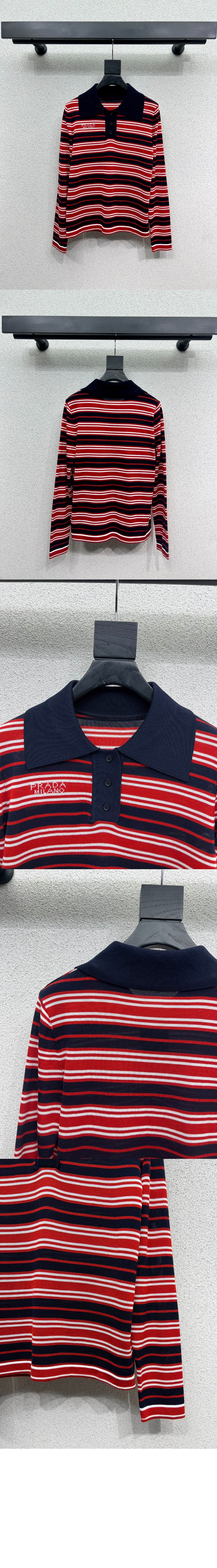 프라다 폴로 니트 톱