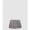 프라다 체크 울 미니스커트