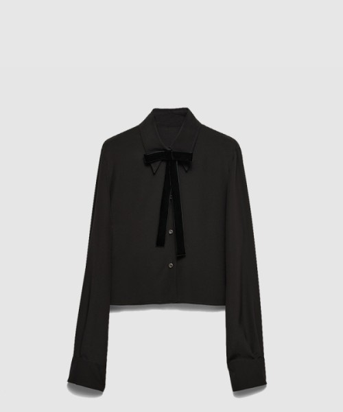 프라다 크레이프 드 신 셔츠