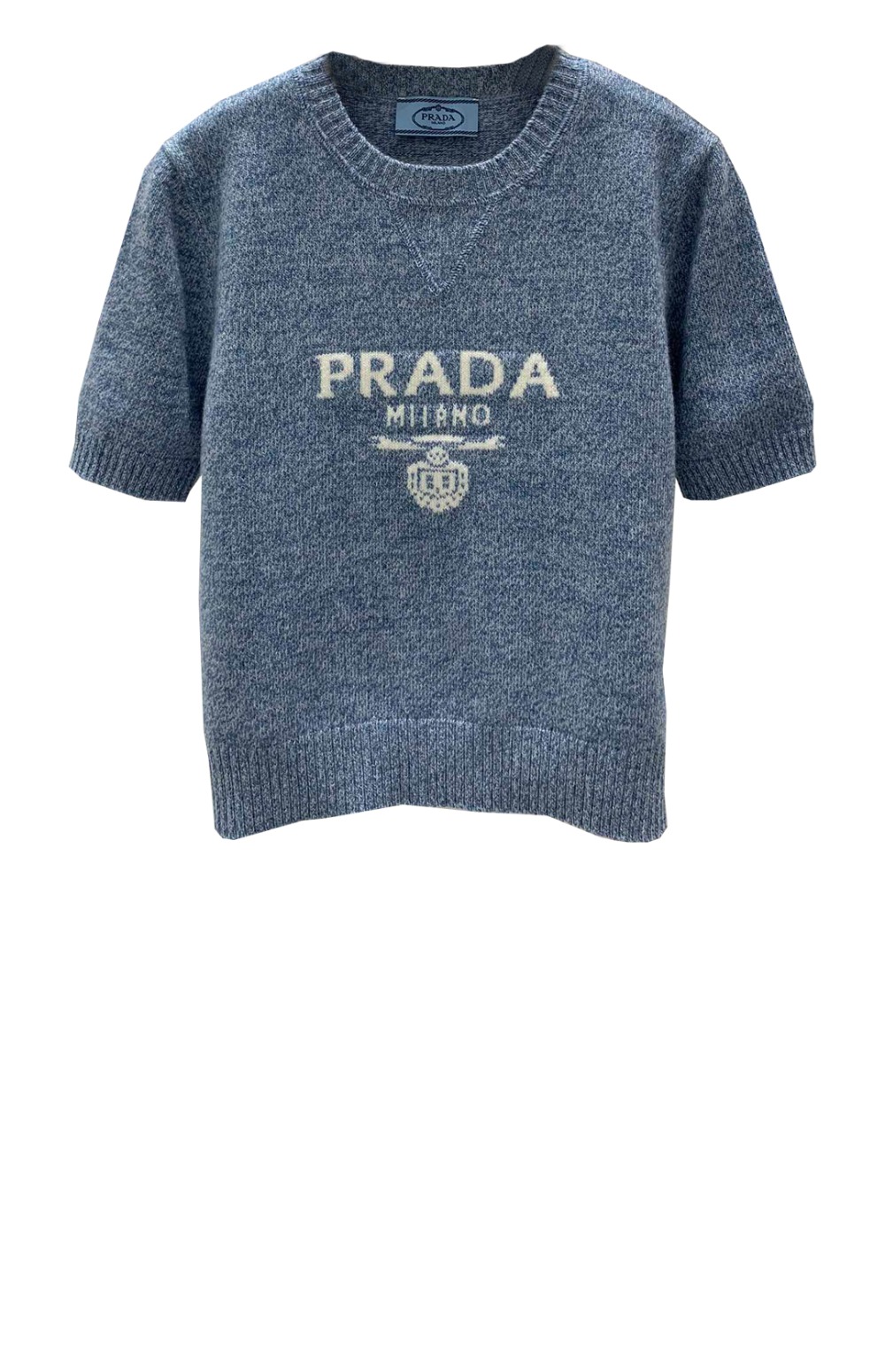 프라다 로고 니트 상의
