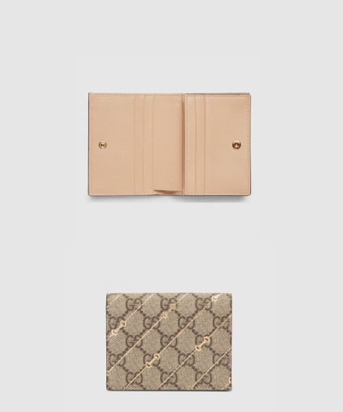 구찌 GG 수프림 캔버스 카드 케이스 지갑 774332