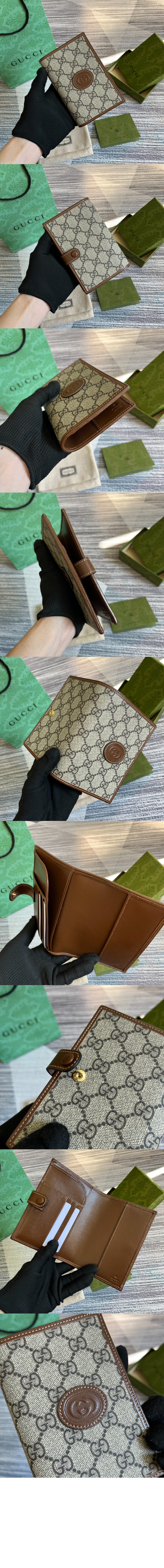 구찌 인터로킹 G 여권지갑 724562