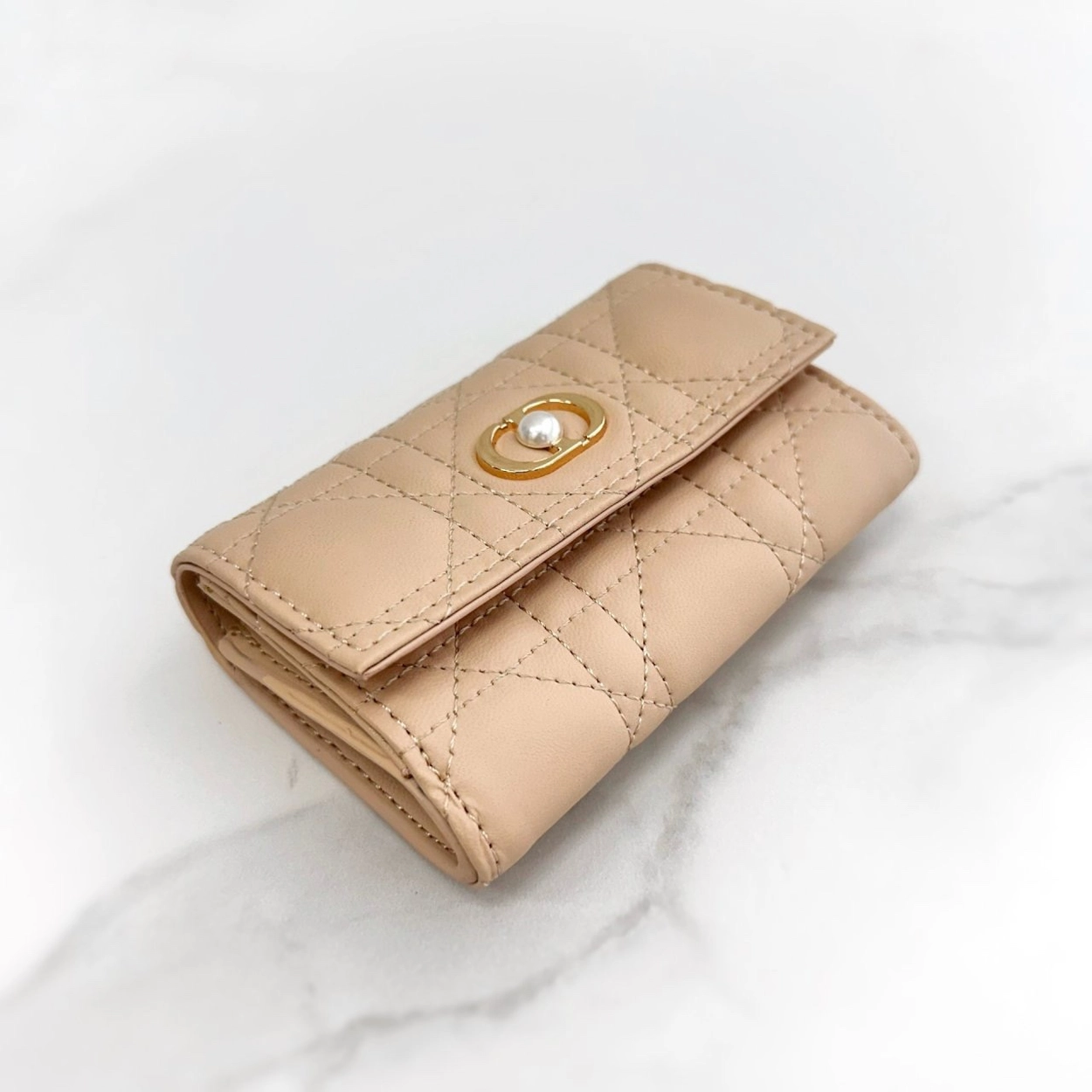 디올 졸리 글리신 월릿 베이지 11 X 7.5 X 2.5 CM