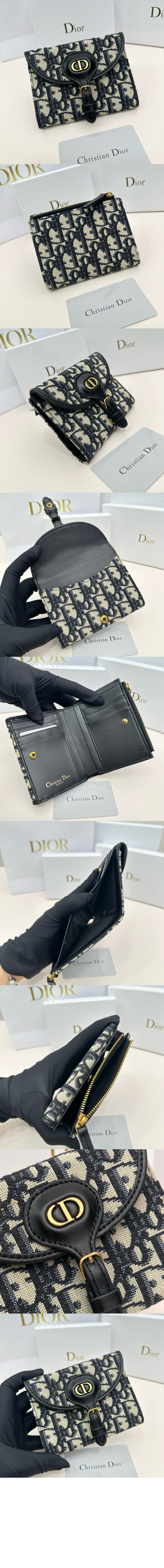 플랩 더블 할인 트윌 자카드 더블 가죽 지갑 S5699