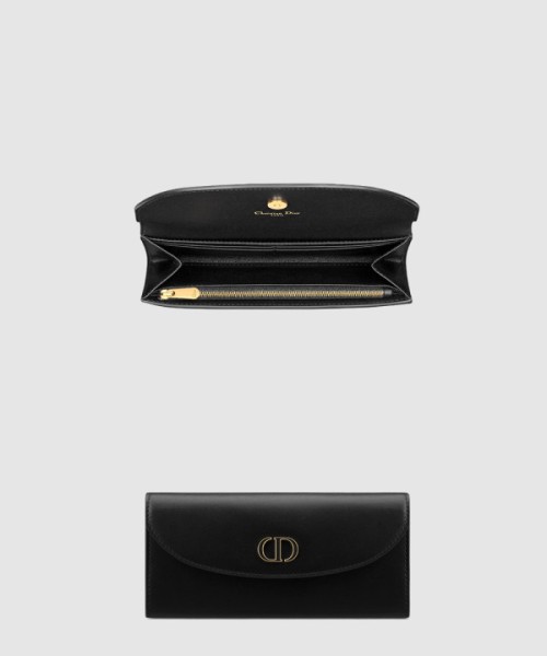 디올 30 Montaigne Avenue 송아지 가죽 지갑 S2314