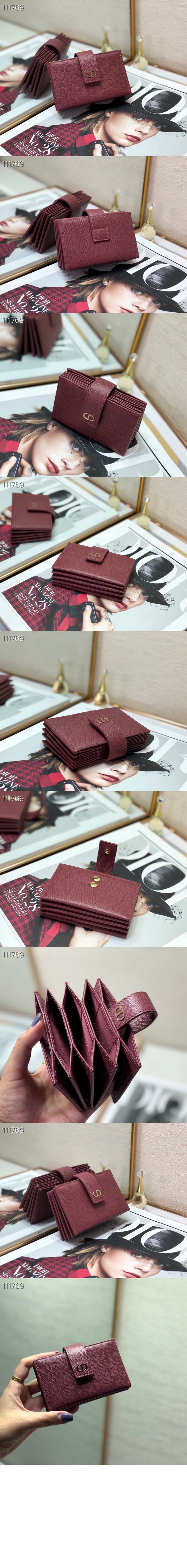 디올 30 몽테인 5-거싯 카드지갑