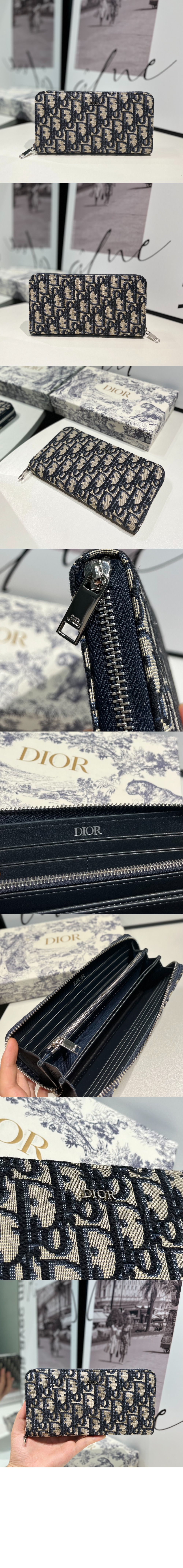 디올 오블리크 지퍼월렛 2ESBC