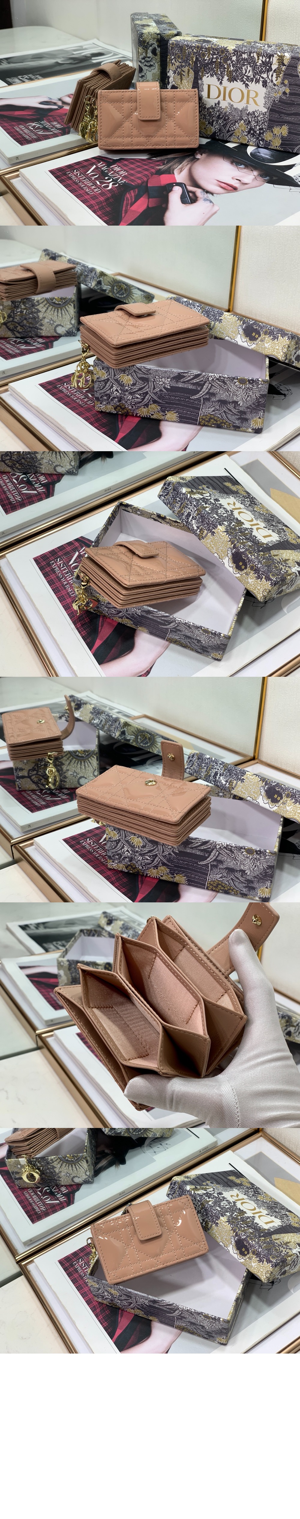 디올 5-포켓 카드지갑 S0074