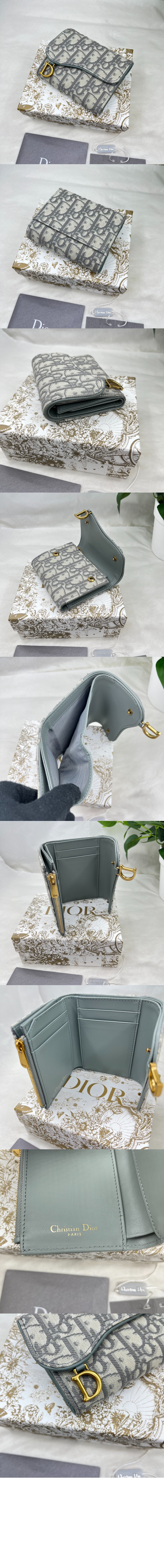 디올 새들 로투스 반지갑 S5652