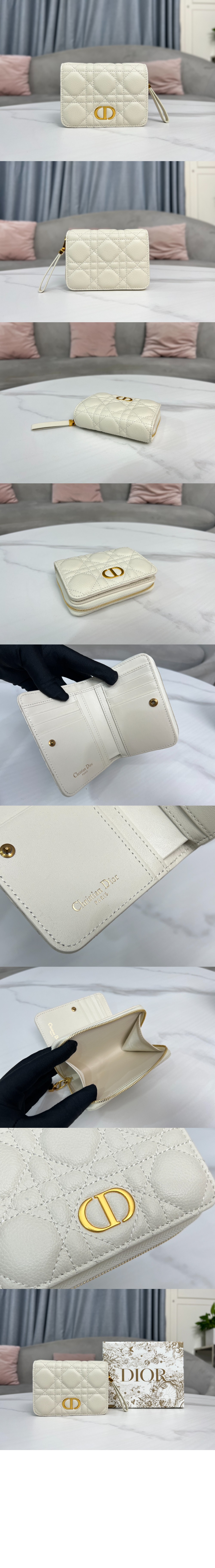 디올 컴팩트 지퍼 반지갑 S5032