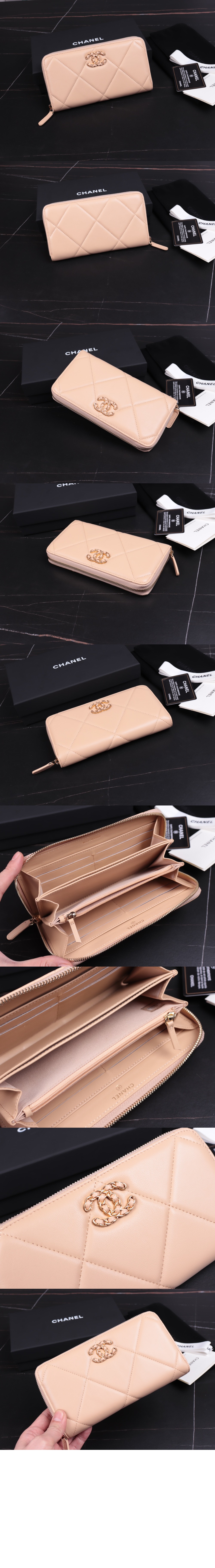 샤넬19 지퍼월렛 AP0946