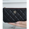 샤넬 클래식 미니 파우치 캐비어 은장 A82365