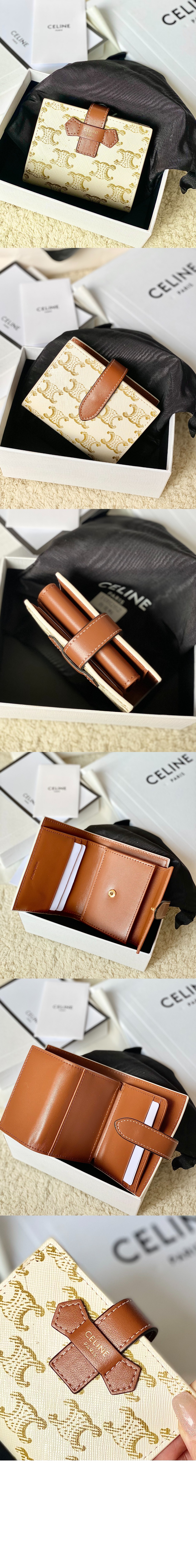 셀린느 에센셜 스몰 스트랩 지갑 10H262