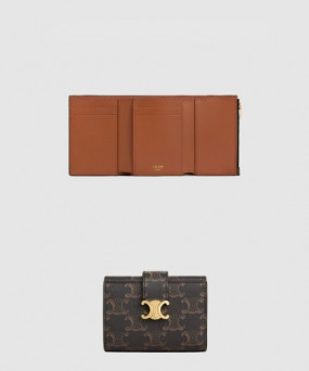 셀린느 니노 파인 스트랩 지갑 트리옹프 캔버스 10M962