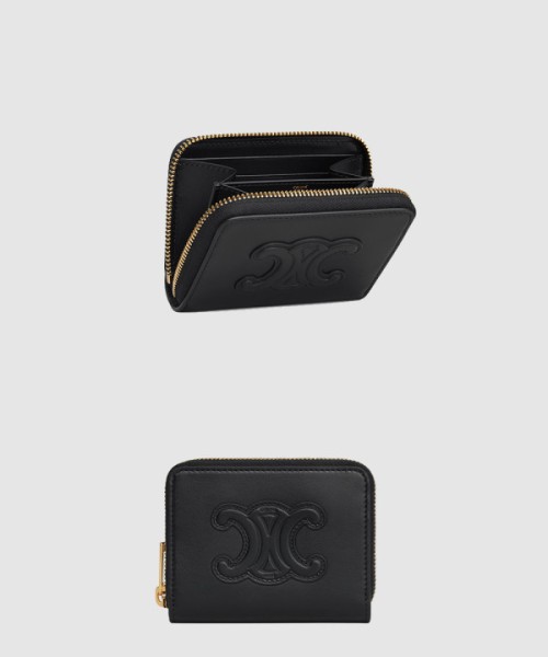 셀린느 퀴르 트리옹프 컴팩트 지퍼 지갑 10K533