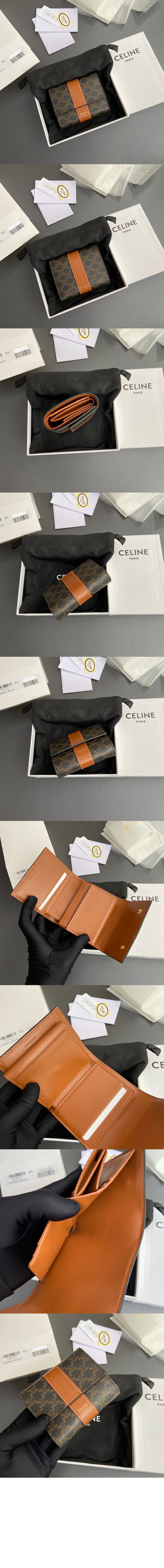 셀린느 트리오페 반지갑 10D572